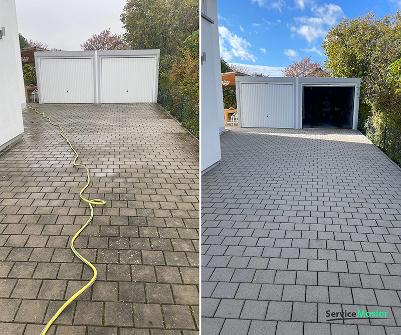 Mycie kostki brukowej